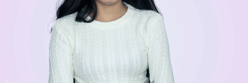 White Viscose Blend Round Neck Sweater - Image 3