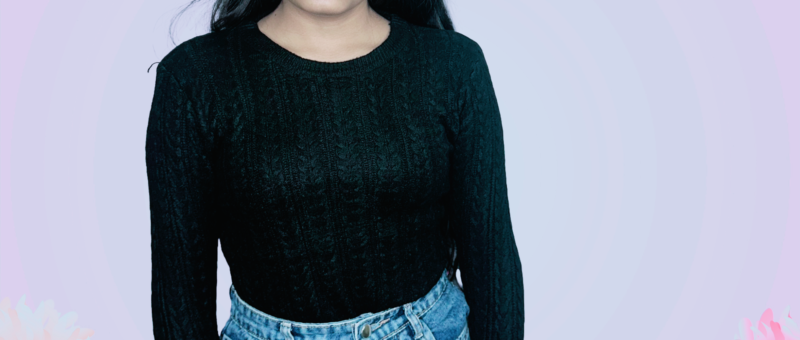 Black Viscose Blend Round Neck Sweater - Image 5