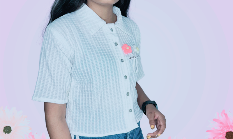 LvoryCharm Spread Collar Shirt - Image 2