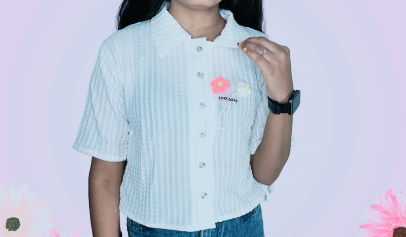 LvoryCharm Spread Collar Shirt - Image 4